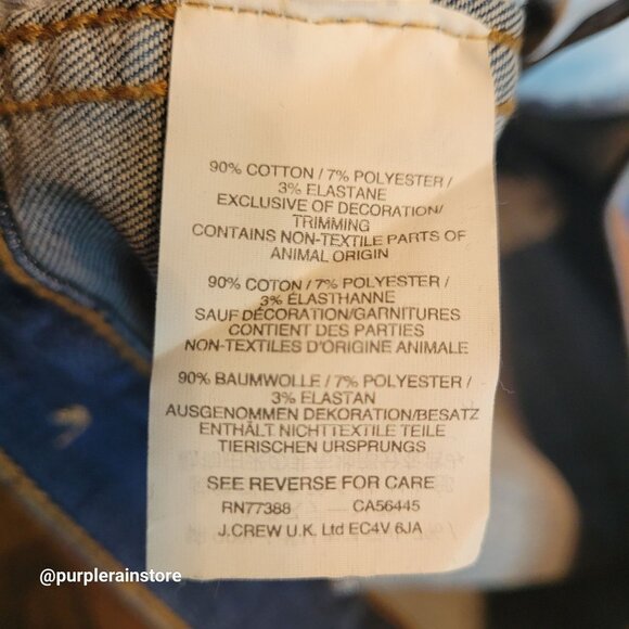 Madewell Jeans Size 28 Skinny 10" High Rise Tummy Control Rosecliff Wash H6319 - Picture 5 of 12